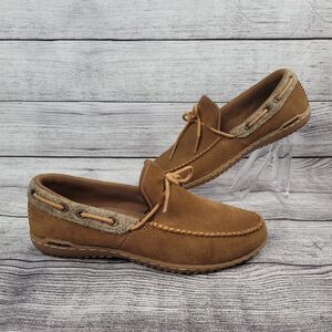 Patagonia Thatcher Moccasin Loafers Women's Size 5.5 Brown Suede Leather T52368